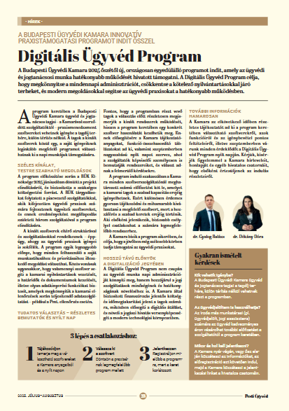 Digitális Ügyvéd Program